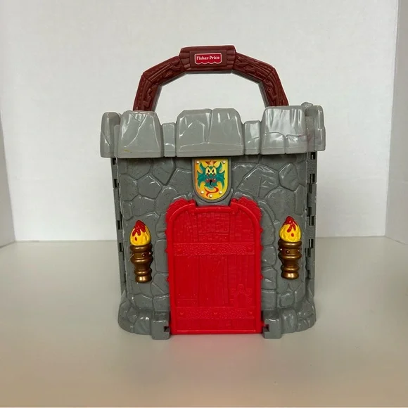 Vintage 1998 Fisher Price Great Adventures All In One Take Along Castle - Picture 4 of 13